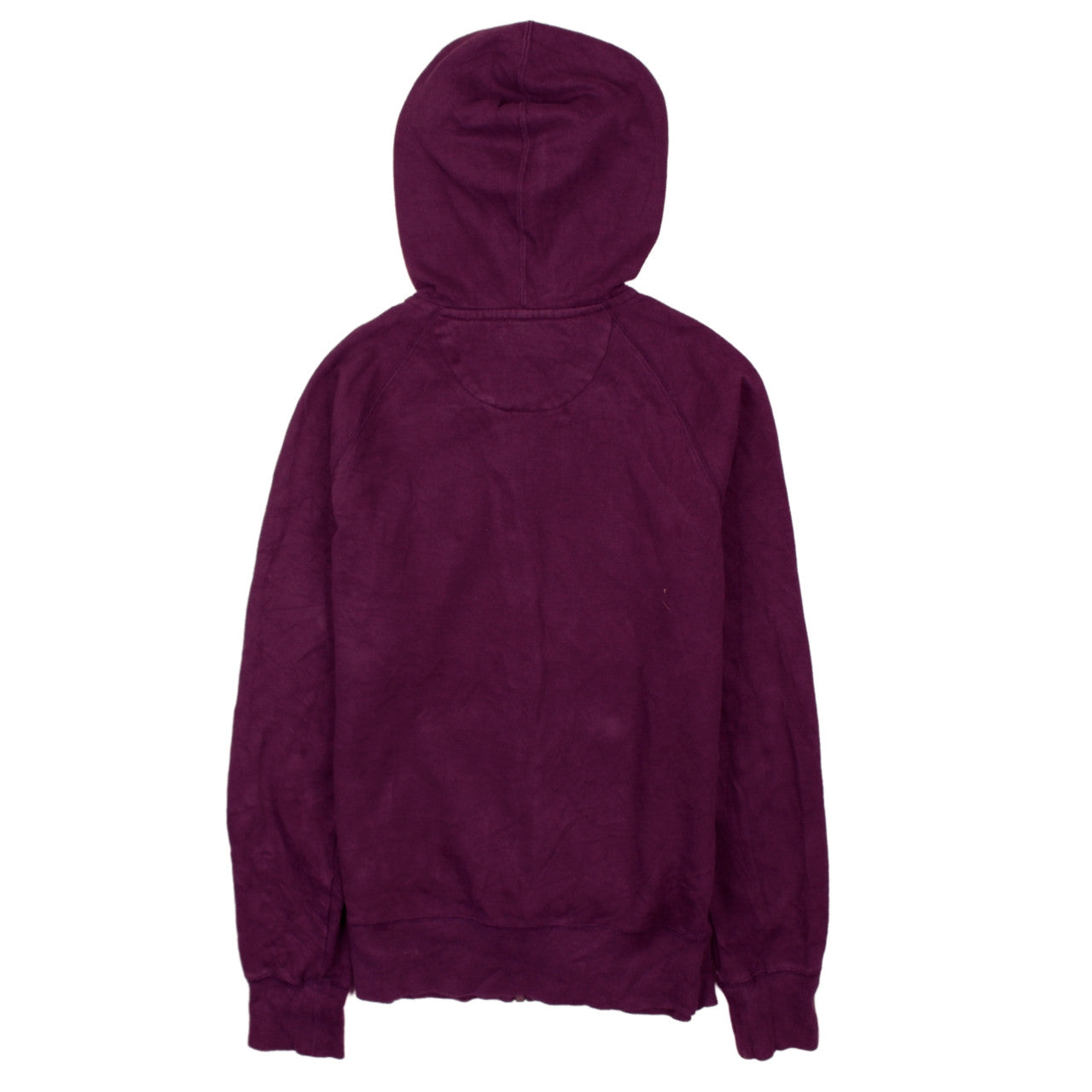 Reebok Womens Purple Full Zip Hoodie Medium Cotton Blend