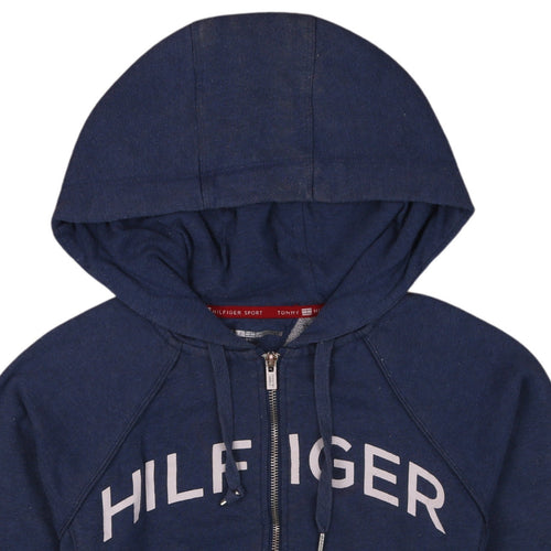 Tommy Hilfiger Men’s Blue Full Zip Hoodie XS Sport Logo