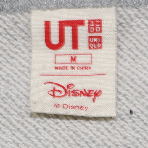 Uniqlo Disney Mickey Mouse Grey Sweatshirt Men M Crew Neck Pullover