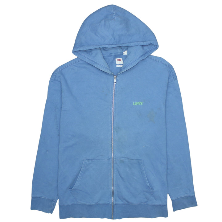 Levi's Men Blue Full Zip Relaxed Fit Hoodie XL