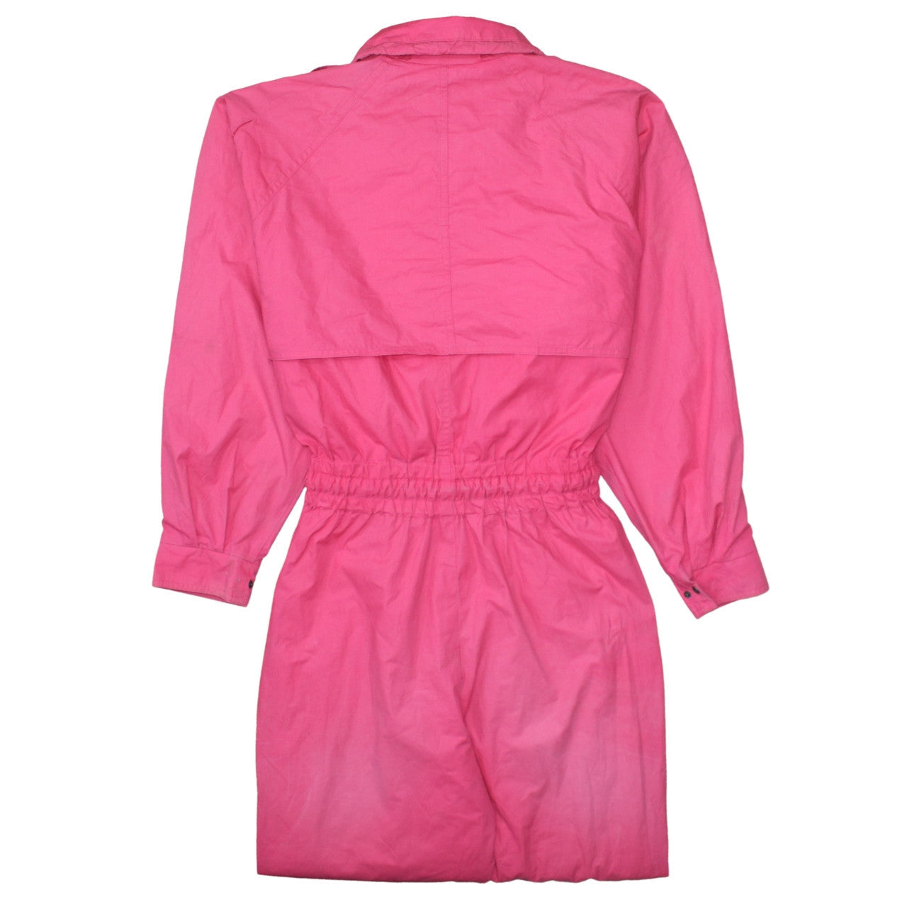 Adidas Women's Pink Long Rain Coat Size 10 Lightweight Retro