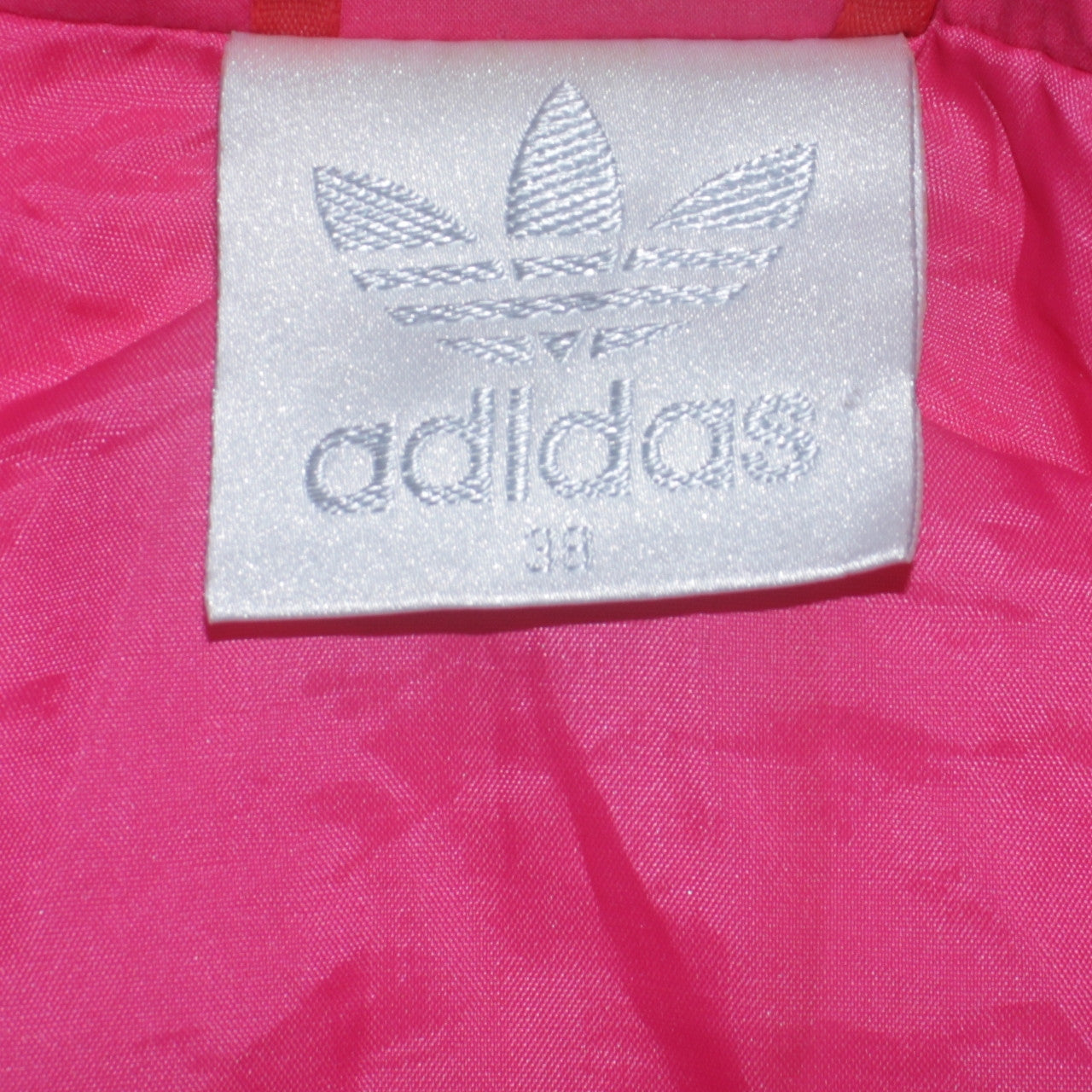 Adidas Women's Pink Long Rain Coat Size 10 Lightweight Retro