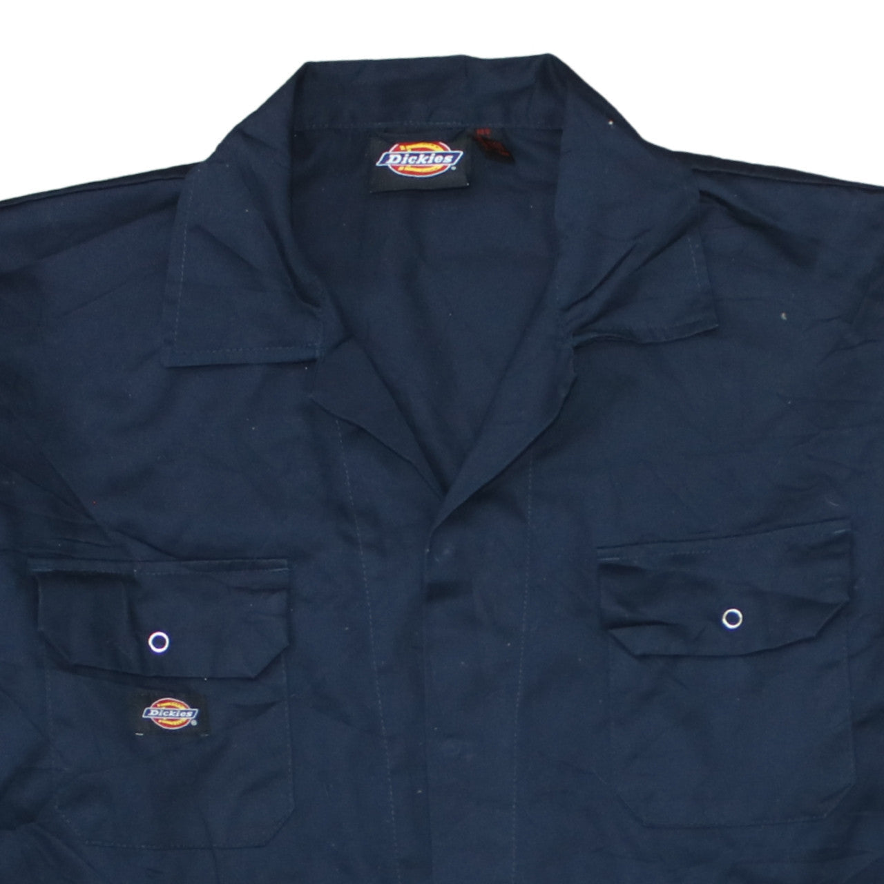 Dickies Men Blue L Workwear Twill Coat with Pockets