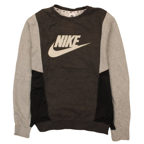 Nike Men's Grey XS Pullover Sweatshirt Logo Graphic Crew Neck