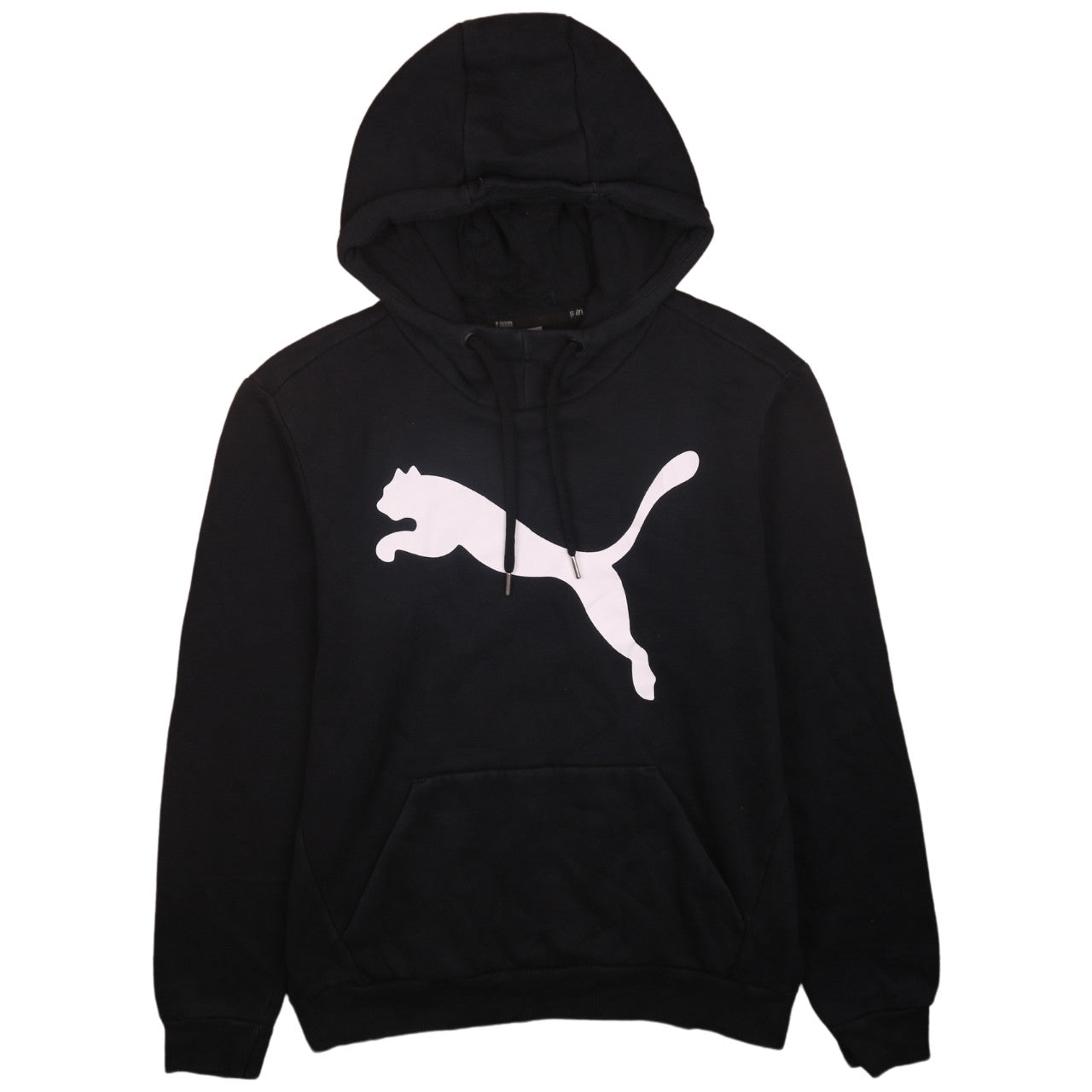 Puma Men’s Black Pullover Hoodie Small Logo Sports Fleece