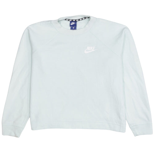 Nike Women’s Light Blue Sweatshirt L Long Sleeve Crew Neck