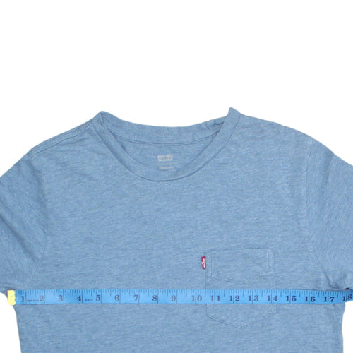 Levi's Men's Blue XS Classic Crew Neck Pocket T-Shirt