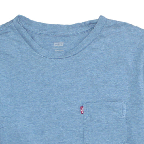 Levi's Men's Blue XS Classic Crew Neck Pocket T-Shirt