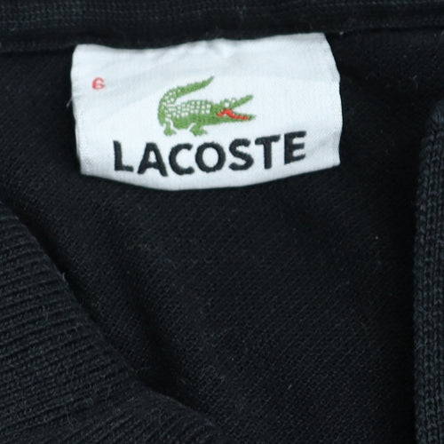 Lacoste Men's Black Regular Fit Polo Shirt Size XL Cotton