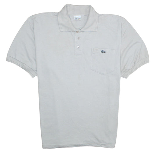 Vintage Lacoste Men's Beige Short Sleeve Cotton Polo Shirt M