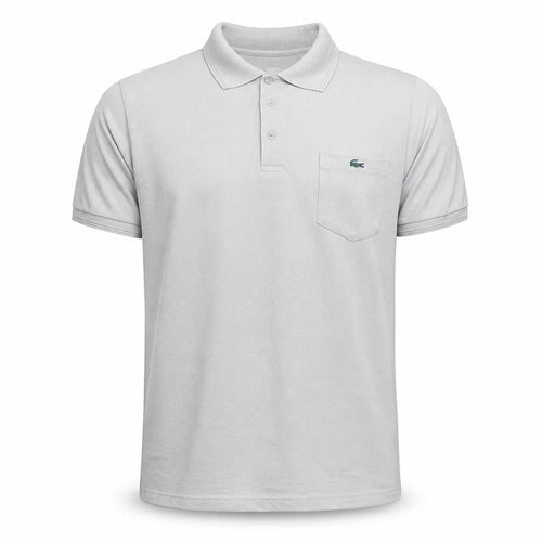 Vintage Lacoste Men's Beige Short Sleeve Cotton Polo Shirt M