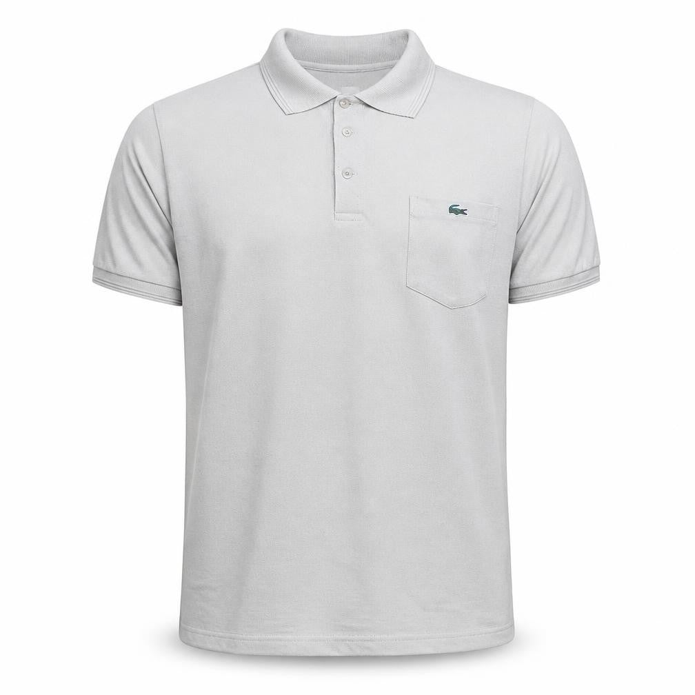 Vintage Lacoste Men's Beige Short Sleeve Cotton Polo Shirt M