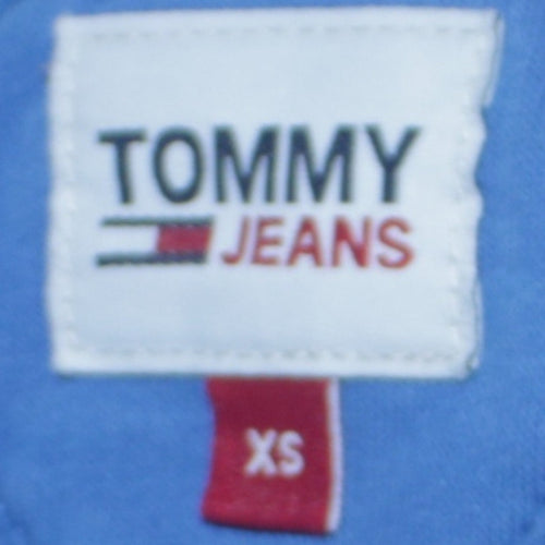 Tommy Jeans Men's Blue Pullover Hoodie XS Regular Fit Logo Design