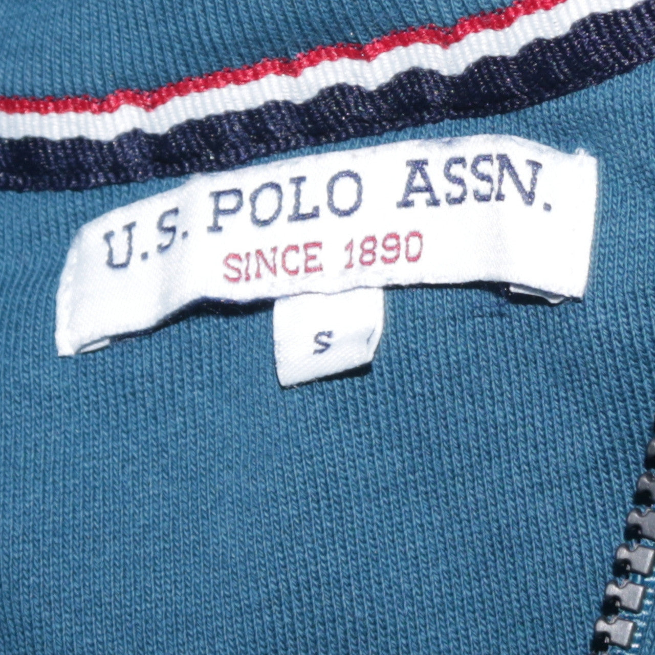 U.S. Polo Assn. Men's Blue 1/4 Zip Cotton Sweatshirt Size S
