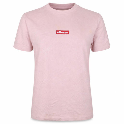 Ellesse Womens Pink Cotton Crew Neck Short Sleeve T-Shirt UK 10