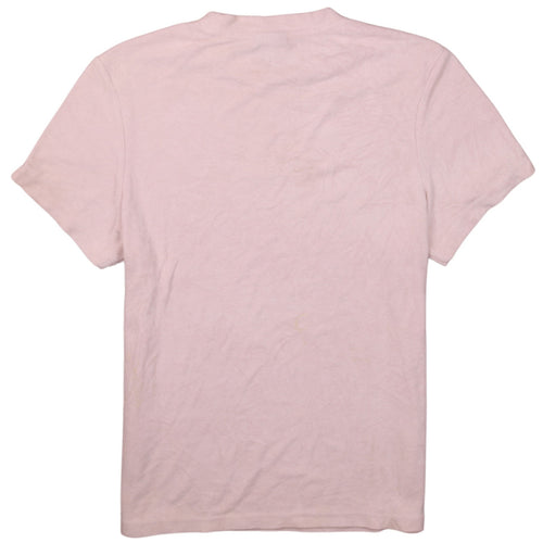 Ellesse Womens Pink Cotton Crew Neck Short Sleeve T-Shirt UK 10