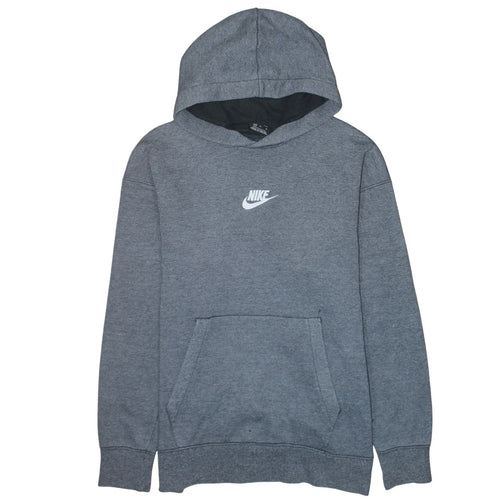 Nike Men's Grey Pullover Hoodie M Regular Fit Sportswear