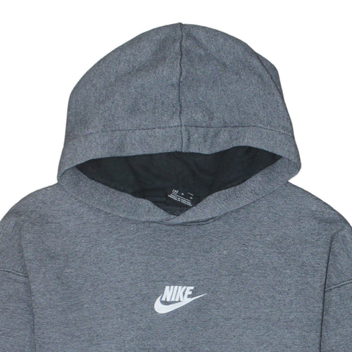 Nike Men's Grey Pullover Hoodie M Regular Fit Sportswear