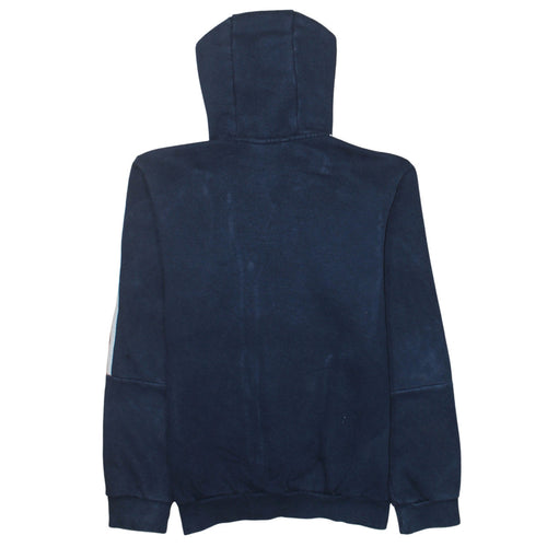 Adidas Mens Blue Full Zip Hooded Sweatshirt Hoodie Size M