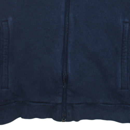 Adidas Mens Blue Full Zip Hooded Sweatshirt Hoodie Size M