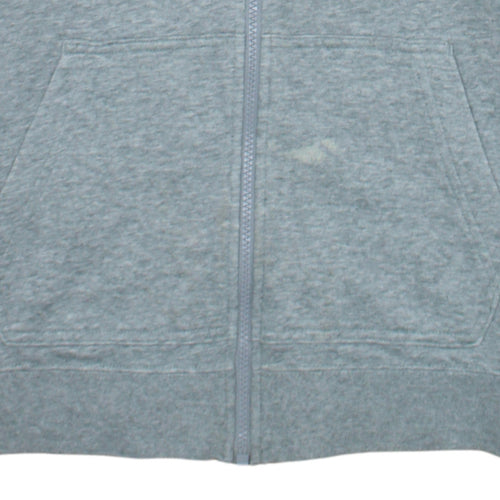 Nike Men's Grey Full Zip Hoodie Size S Sports Jersey Logo