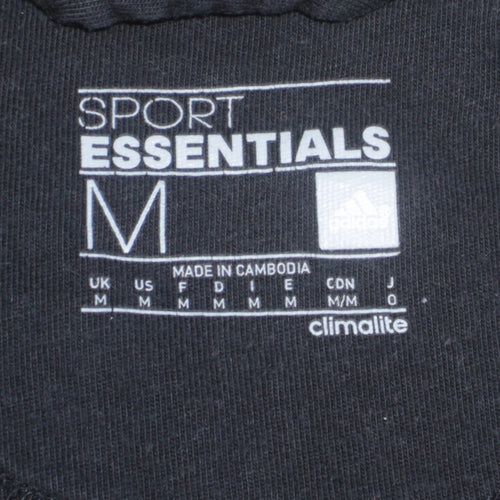 adidas Men's Black Medium Sport Essentials Track Jacket