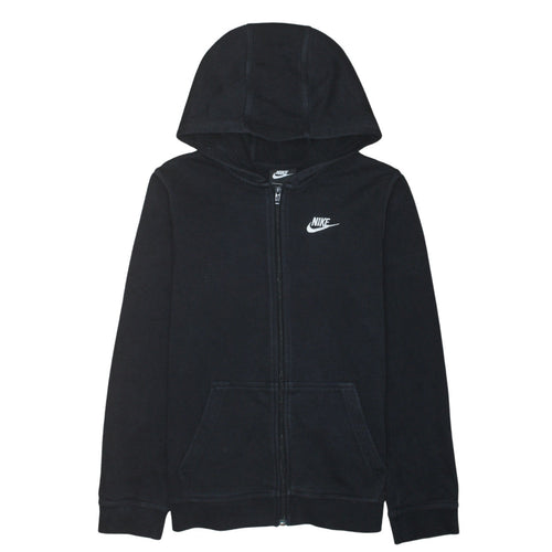 Nike Boys Black XL Full Zip Fleece Hoodie Sweatshirt