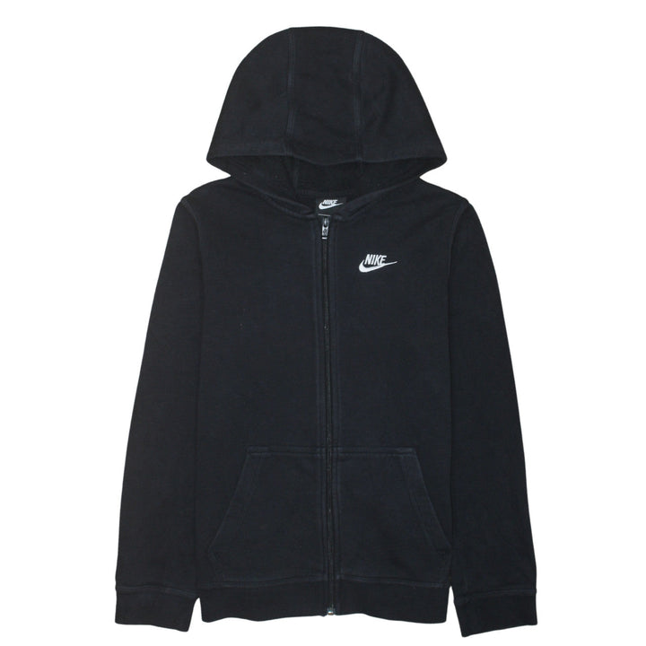 Nike Boys Black XL Full Zip Fleece Hoodie Sweatshirt