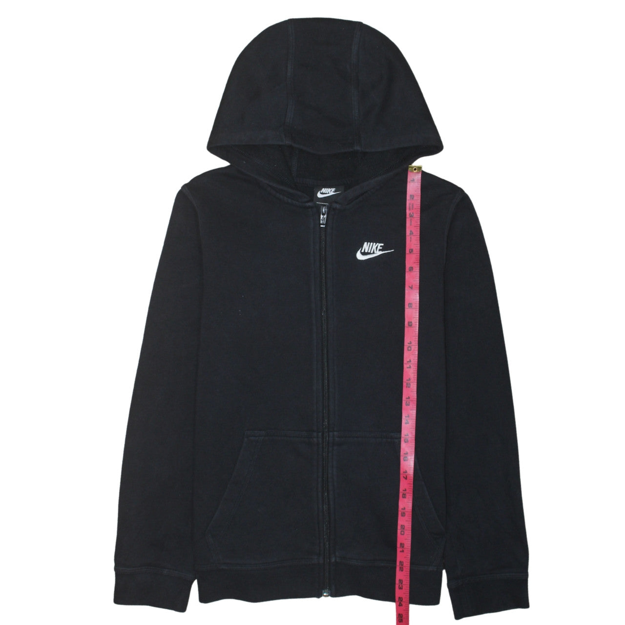 Nike Boys Black XL Full Zip Fleece Hoodie Sweatshirt