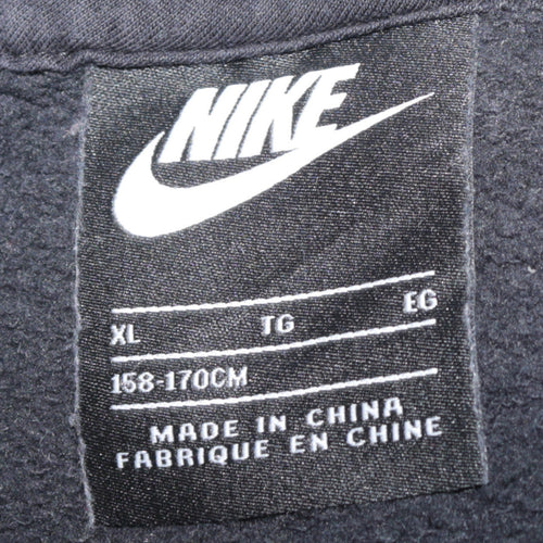 Nike Boys Black XL Full Zip Fleece Hoodie Sweatshirt