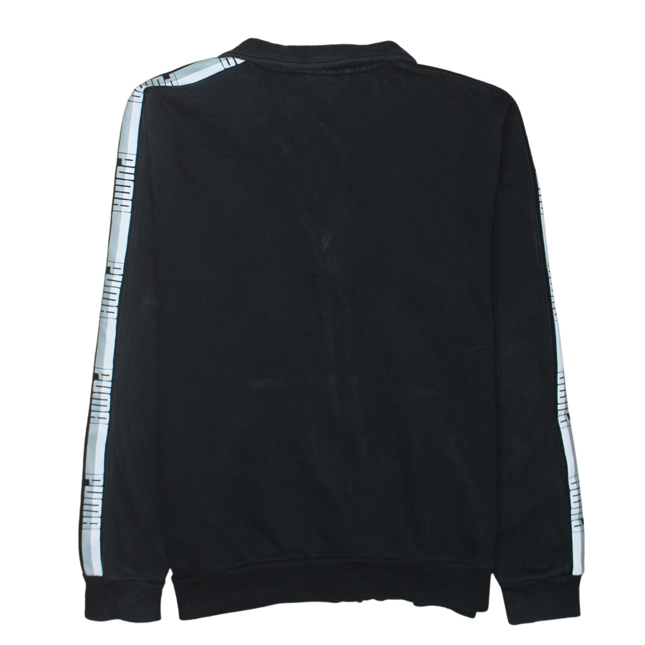 Puma Men's Black Small Track Jacket Full Zip Fleece Sportswear