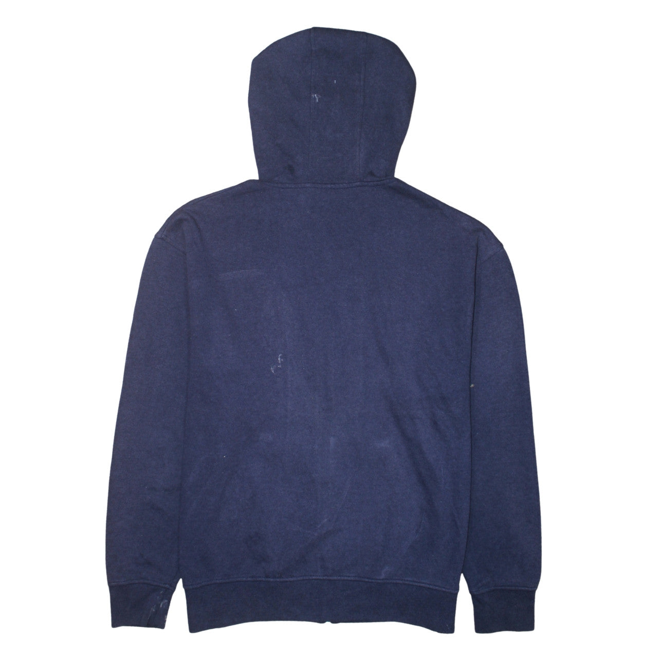 Fila Men's Navy Blue Full Zip Hoodie Size M Logo Cotton Blend