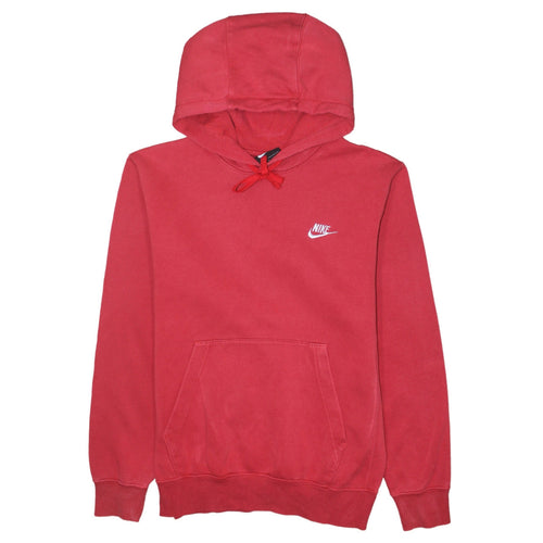 Nike Men's Red Pullover Hoodie XS Regular Fit Fleece Sweatshirt