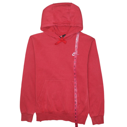 Nike Men's Red Pullover Hoodie XS Regular Fit Fleece Sweatshirt