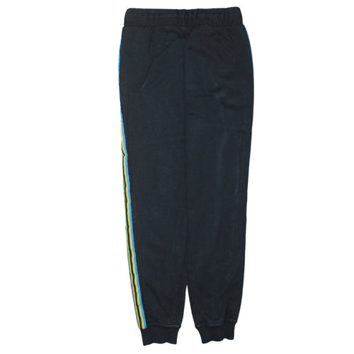 Puma Boys Black Jogger Trousers 11-12 Years Elastic Waist Side Stripe