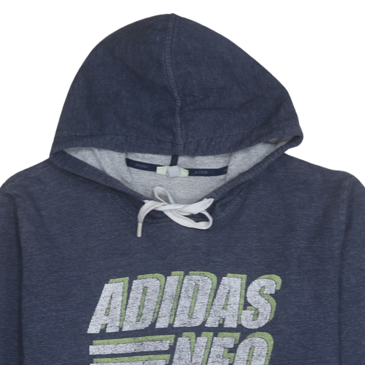 Adidas Neo Men's Blue Pullover Hoodie XL Graphic Print Sportswear