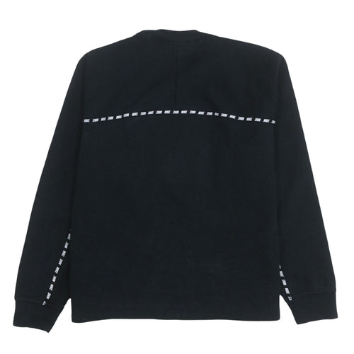 Nike Women Black Logo Crew Neck Pullover Sweatshirt Size L
