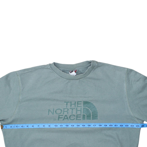 The North Face Men's Green Large Crew Neck Pullover Sweatshirt