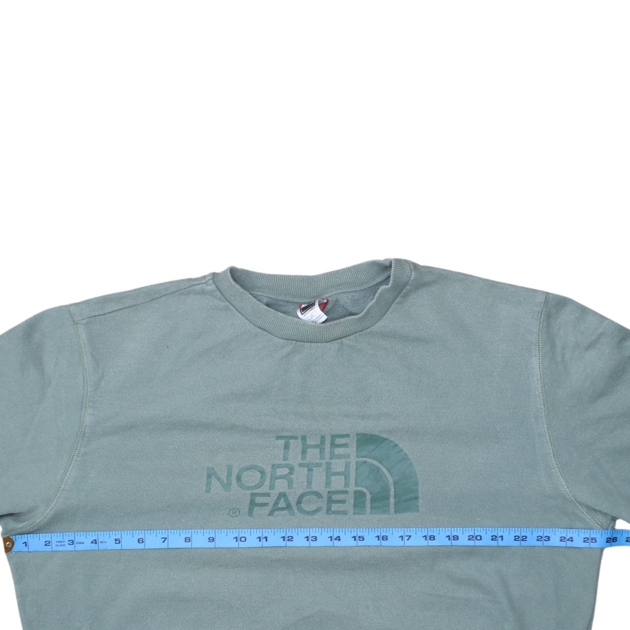 The North Face Men's Green Large Crew Neck Pullover Sweatshirt