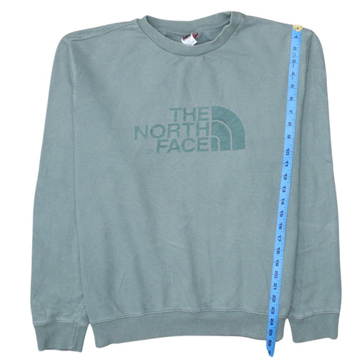 The North Face Men's Green Large Crew Neck Pullover Sweatshirt