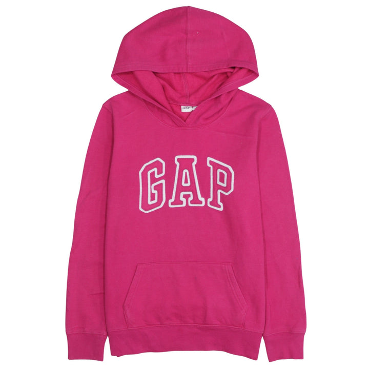GAP Womens Pink Pullover Hoodie Small Cotton Logo Casual
