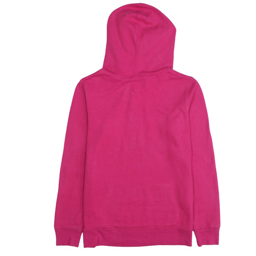 GAP Womens Pink Pullover Hoodie Small Cotton Logo Casual