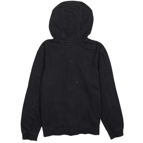 Nike Boys Black Full Zip Fleece Hoodie Size L with Logo Front