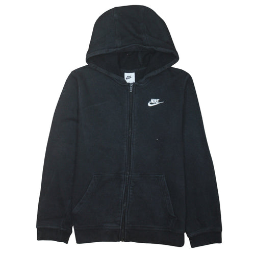 Nike Boys Black XL Full Zip Fleece Hoodie Sweatshirt