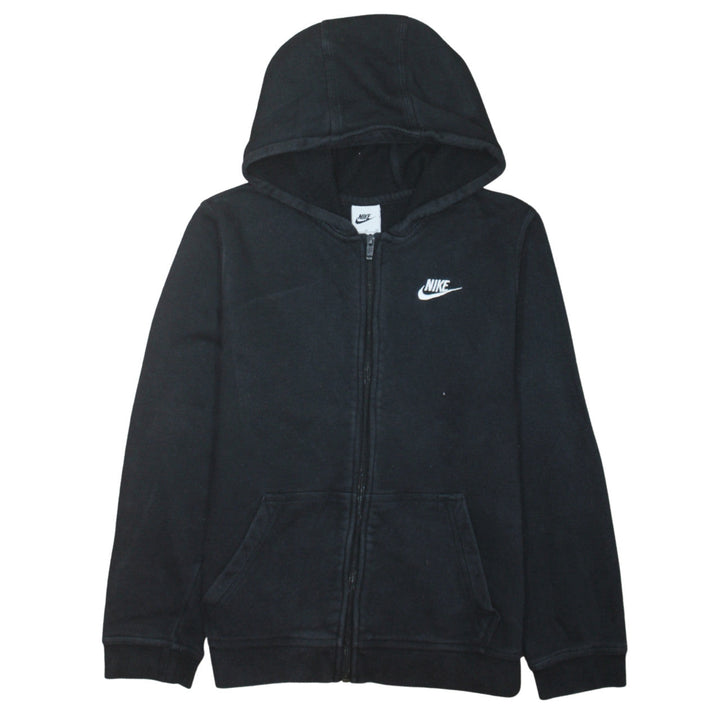 Nike Boys Black XL Full Zip Fleece Hoodie Sweatshirt