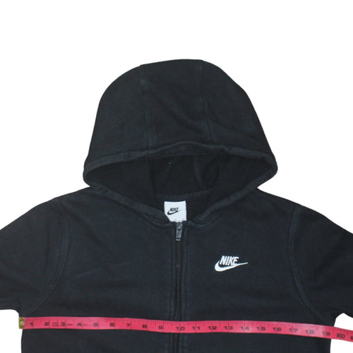 Nike Boys Black XL Full Zip Fleece Hoodie Sweatshirt