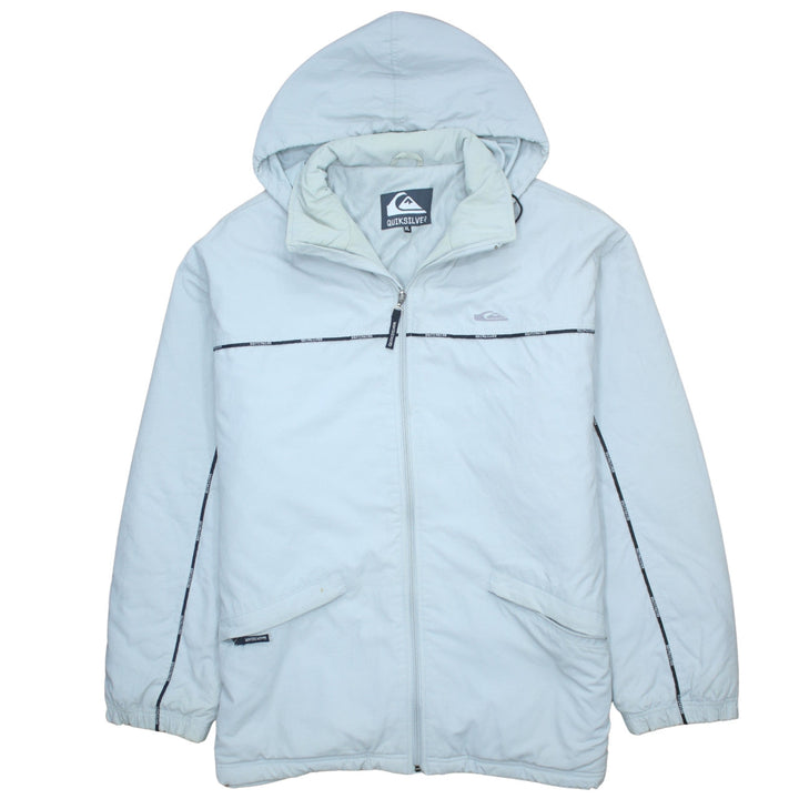 Quiksilver Men's Grey XL Hooded Puffer Jacket Winter Casual