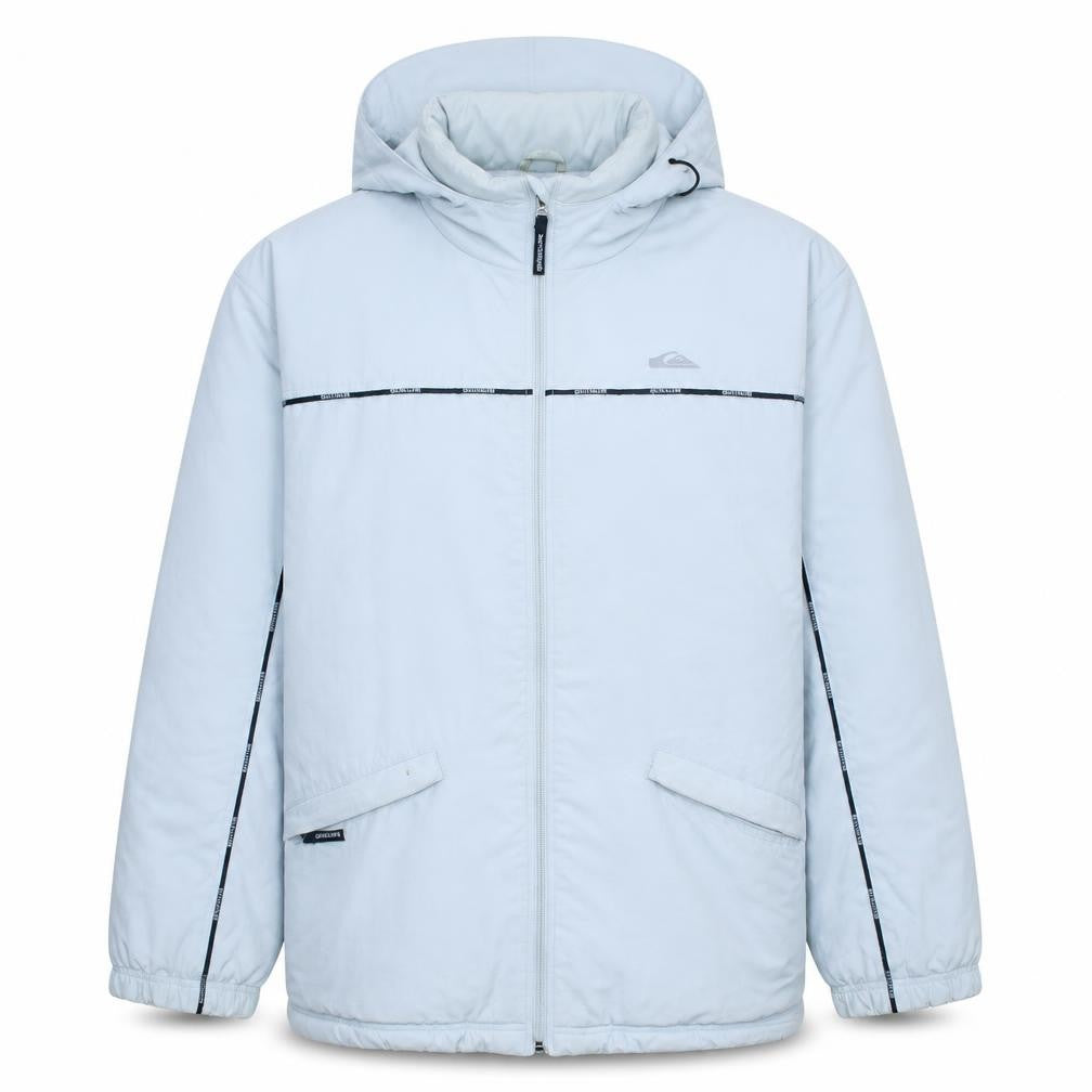 Quiksilver Men's Grey XL Hooded Puffer Jacket Winter Casual