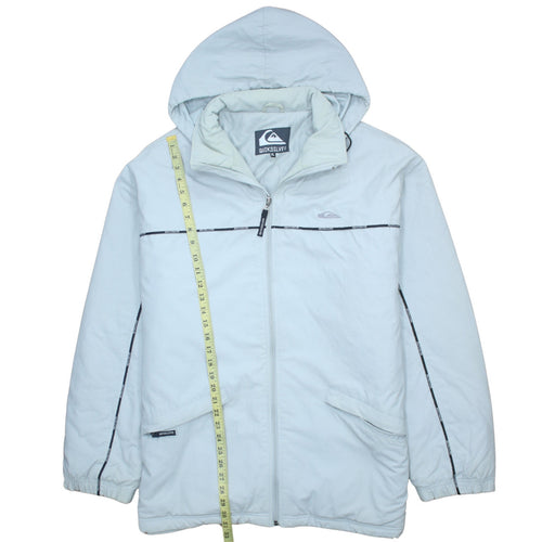 Quiksilver Men's Grey XL Hooded Puffer Jacket Winter Casual