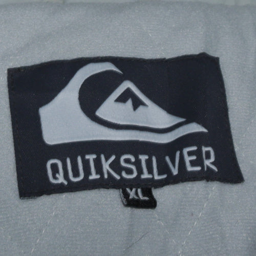 Quiksilver Men's Grey XL Hooded Puffer Jacket Winter Casual